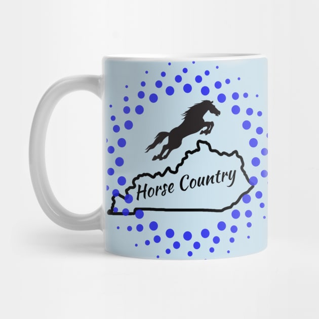 Kentucky is Horse Country with Jumping Horse by Shell Photo & Design